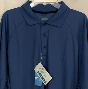 3XL Extreme ePerformance Polo Shirt Men's Blue Activewear Short Sleeve NWT Z1 - Picture 1 of 8