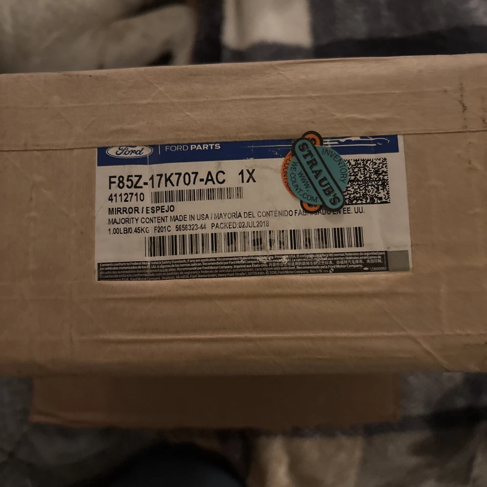 Cristal espejo puerta delantera derecha original Ford OEM 97-03 F-150 F85Z17K707AC NOS Foto 1 de 1