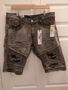 Neu Jordan Craig Legacy Edition abgenutzt grau Jeans Shorts Herren Gr. 34 $ 65 neu mit Etikett - Bild 1 von 5
