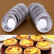 50Pcs MONOUSO Torta Egg Mold Cupcake in foglio di alluminio Tortiera Biscotti Cottura strumento