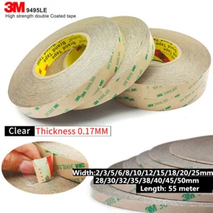 3M 9495LE 300LSE transparente doppelseitige Klebestreifen Handy Reparatur 2mm-50mm  - Bild 1 von 5