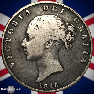 Great Britain 1845 Half Crown GB1177 - Picture 1 of 2