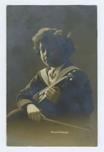 Jascha HEIFETZ: Childhood Postcard Photograph from Russia (VIOLIN) (VIOLINIST) - Picture 1 of 2