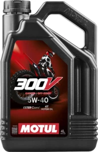 13,50€/l Motul 300 V 4T Off Road 5W-40 4 L Rennsport Motorradöl - Afbeelding 1 van 1