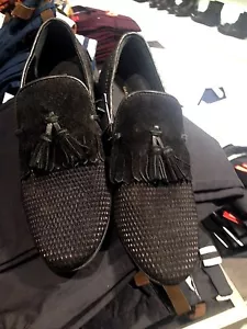 ZAPATOS DE CUERO ZARA MAN CON DETALLES CON FLECOS NEGROS Ref. 5718/002 44EU/10UK/11EE. UU. - Imagen 1 de 8