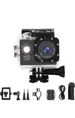 Mini DV Sports Camera,Action Camera 4K Waterproof 30m Outdoor Sports Video DV HD - Image 1 of 4