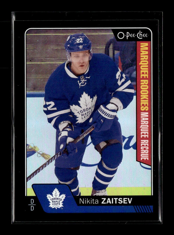 2016-17 O-Pee-Chee Update #680 Nikita Zaitsev Black Rainbow Foil #/100 - Image 1 of 2