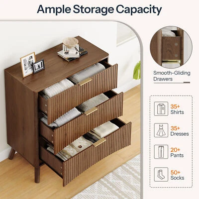 Cómoda de dormitorio HOOBRO 3 cajones 31,5" x 15,7" x 37,2" Foto 1 de 4