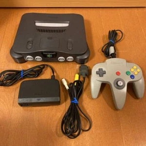 Nintendo 64 Gray Console Tested JAPAN NUS-001 Set with Controller - Picture 1 of 6