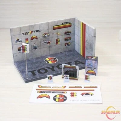 Lote de estacionamiento diorama escala 1/64 modelo ciudad calle garaje escena modelos de exhibición Foto 1 de 4