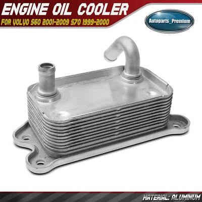 Engine Oil Cooler for Volvo S60 2001-2009 S70 1999-2000 S80 V70 XC90 2003-2006 - Image 1 of 4