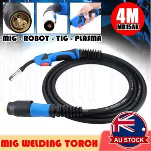 MB-15AK 4m 15ft Lead MIG MAG Gun Torches Complete CO2 Electric Welding Torch - Picture 1 of 12
