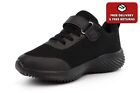 Boys/Girls School Shoes School Trainers PE Elasticated Lace Touch Fasten Black