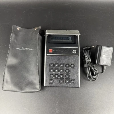 Sharp EL-808 Calculator Tested And Working w/ Power Cord - Image 1 of 4