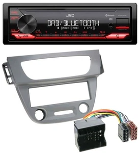 JVC DAB MP3 Bluetooth USB Autoradio für Renault Megane 3 Quadlock 09-14 grau - Bild 1 von 7