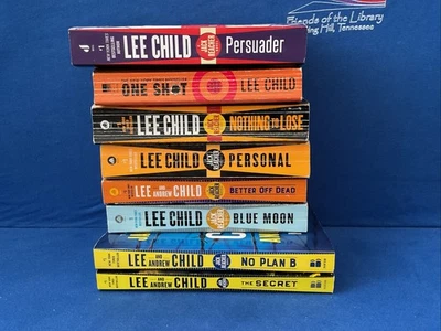 Lot of 8 - Jack Reacher Series Paperback Books by Lee Child and Andrew Child — 第 1/4 张图片