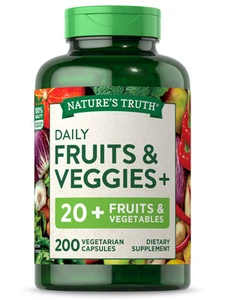 Fruit and Veggies Capsules | 120 Count | Vegetarian | by Nature's Truth - Picture 1 of 7