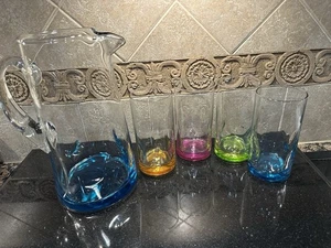 Libbey Juego de 5 Piezas Jarra y 5 Vasos Highball Pellizcados Altos - Imagen 1 de 11
