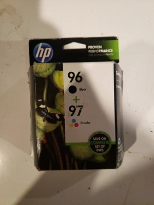 Cartucho de tinta color HP C9353FN negro C8767WN genuino C8767W # 96 97 JUL/2016 Foto 1 de 4