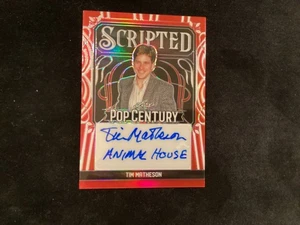 LEAF POP CENTURY TIM MATHESON AUTOGRAPHED CARD - Picture 1 of 2