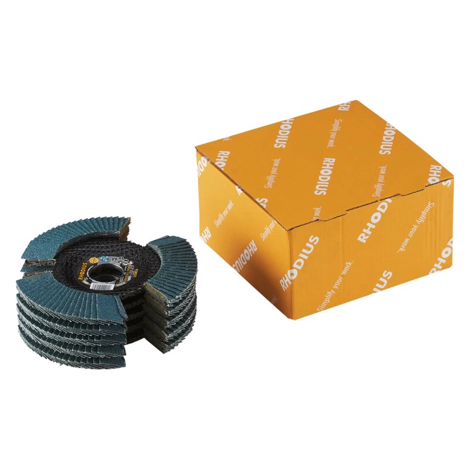 RHODIUS Lamellenschleifscheibe VISION PRO | Ø 125 x 22,23mm schräg | 211305