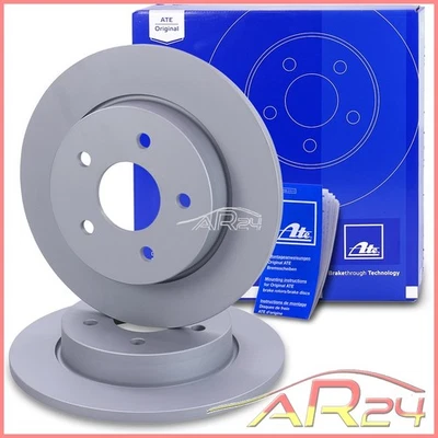 2X ATE DISCOS DE FRENO MACIZOS TRASEROS Ø265 POR FORD FOCUS C-MAX 03-07 - Imagen 1 de 4