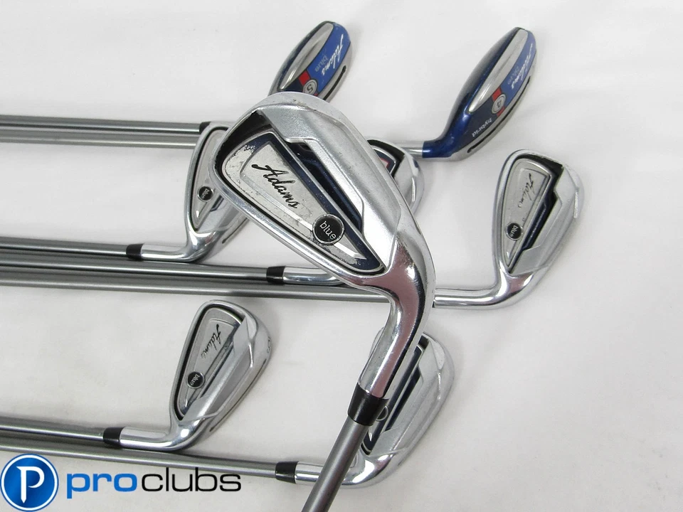 ADAMS BLUE IRONS 4H, 5H, 5-PW GRAPHITE REGULAR FLEX #458427 - Image 1 of 4