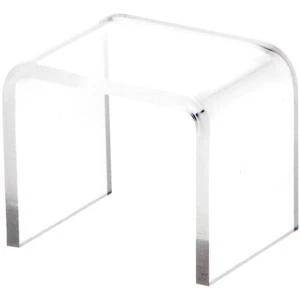 Plymor Clear Acrylic Square Display Riser, 1" H x 1.38" W x 1" D (3/32" thick) - Picture 1 of 2
