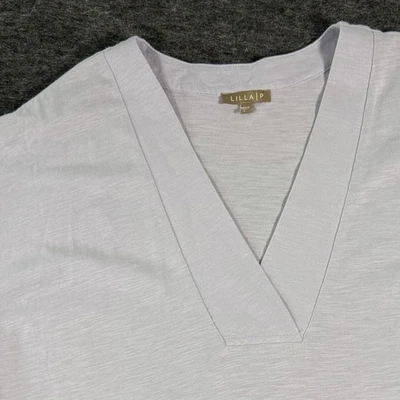 Camisa Top Grande ANTHROPOLOGIE Lilla P Azul Cuello en V Algodón Suave para Mujer Foto 1 de 4