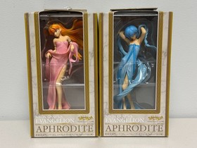 SEGA Neon Genesis Evangelion Aphrodite Rei Ayanami Asuka Langley Figure Set of 2