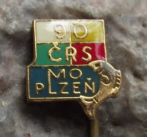 Plzen Czechoslovakia Fishing Association 90th Anniversary Angling Fish Pin Badge - Picture 1 of 1