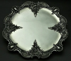 Tortenplatte Bruckmann Salver Tablett Silberplatte 800er Silber Teller (P120) - Bild 1 von 10