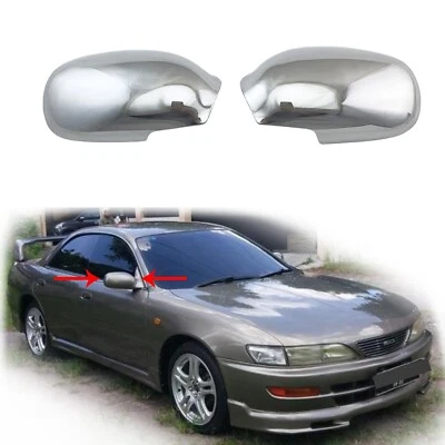 铬制汽车改装侧镜罩装饰适用于丰田 Carina ED 1995 - 2000 — 第 1/4 张图片