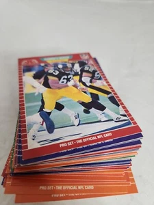 Nfl Pro Set 1989 Football Cards 100 Cards Lot 48 - Picture 1 of 5