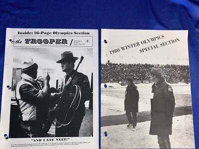 1980 Lake Placid Juegos Olímpicos de Invierno Recuerdo Especial Policía del Estado de Nueva York Foto 1 de 4