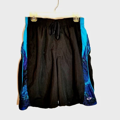 Pantalones Cortos Champion Para Hombre Medianos Bañador Board Shorts Negro Azul Forro de Malla Foto 1 de 4