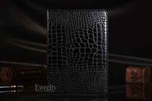 Folio Crocodile PU Leather Smart Magnetic Case Cover For Samsung Galaxy Tab