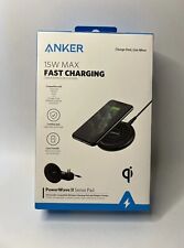 Anker PowerWave II 15W Qi Wireless Charging Pad (w/ Wall Charger) - Black