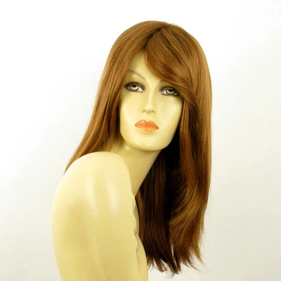Perruque femme mi longue blond foncé ref TARA en 27