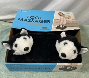 HealthTouch Foot Massager With Vibration~HUSKIES ~HUSKY DOG~TESTED Open Box - Picture 1 of 7