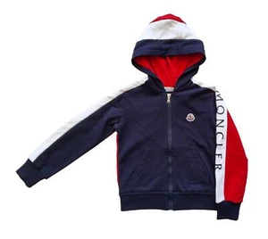 MONCLER junior felpa con cappuccio maglia da bambino 8G75720 blu - Picture 1 of 3