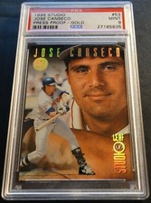 1996 JOSE CANSECO STUDIO PRESS PROOF GOLD #53 PSA 9 1/500 MADE POP 1 (936)