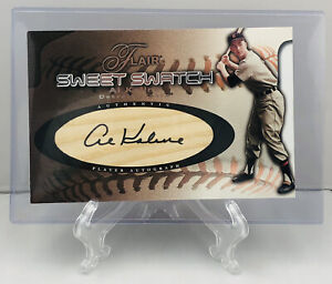 2002 Fleer Flair Sweet Swatch Detroit Tigers Al Kaline Signed Bat Card 268/285