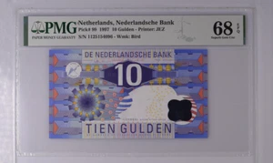 Netherlands 10 Gulden 1997 P 99 Superb Gem UNC PMG 68 EPQ - Picture 1 of 1