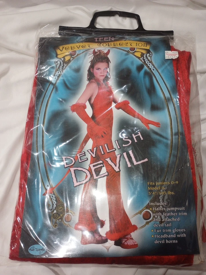 DEVILISH DEVIL TEEN VELVET COLLECTION Cosplay Halloween Costume Fun World - Image 1 of 4