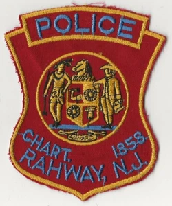 RAHWAY N.J. Police Shoulder Patch CHART. 1858 - Picture 1 of 1