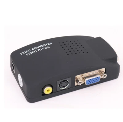 AV to VGA converter S terminal TV to PC Set top box to display BNC to VGA - Image 1 of 4
