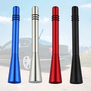 Car Auto Short Stubby Antenna Aerial AM FM Radio Mast Screw Type Set Accessories - Bild 1 von 12