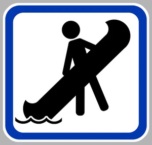 ZONE MOUILLAGE CANOE KAYAK CAMPING AUTOCOLLANT STICKER CAM221 - Imagen 1 de 1