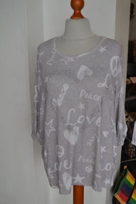 Pullover von C & A in Gr. 44 in grau weiß - Bild 1 von 3